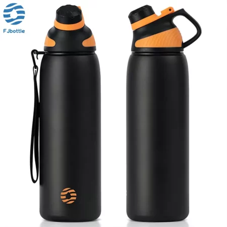 FEIJIAN Thermos With Magnetic Lid Outdoor Sport Stainless Steel Water Bottle Keep Cold Insulated Vacuum Flask 1000ml