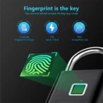 Smart Fingerprint Lock Keyless Waterproof Anti-Theft Lock Fingerprint Padlock