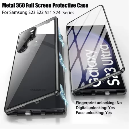 Samsung Galaxy S24, S23 Ultra Anti-Spy Privacy Magnetic Case