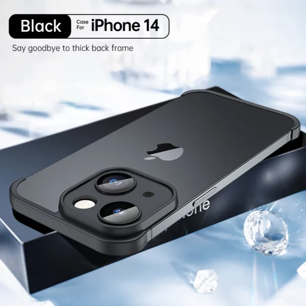 Invisible Iphone case:: Luxury Shock proof Phone case & Lens Protector For iPhone