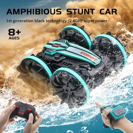 Drifting Amphibious/ water resistant Watch Remote Control Stunt Car